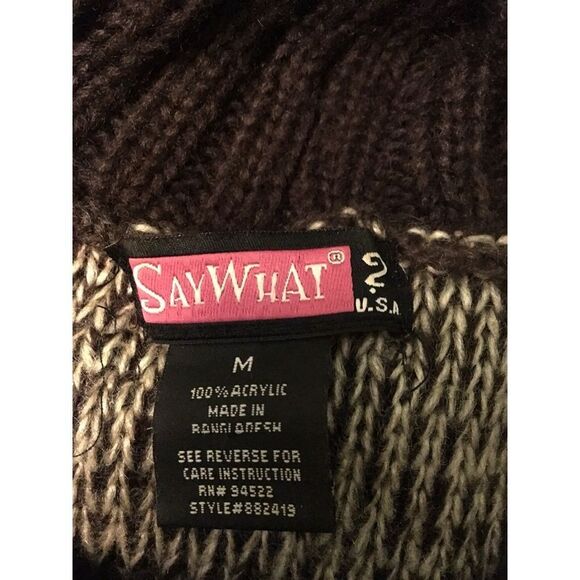 Say What Striped Turtleneck Sweater Dress M - Picture 8 of 10